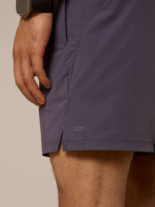 STRATA CORE SHORT - DARK LAVENDER