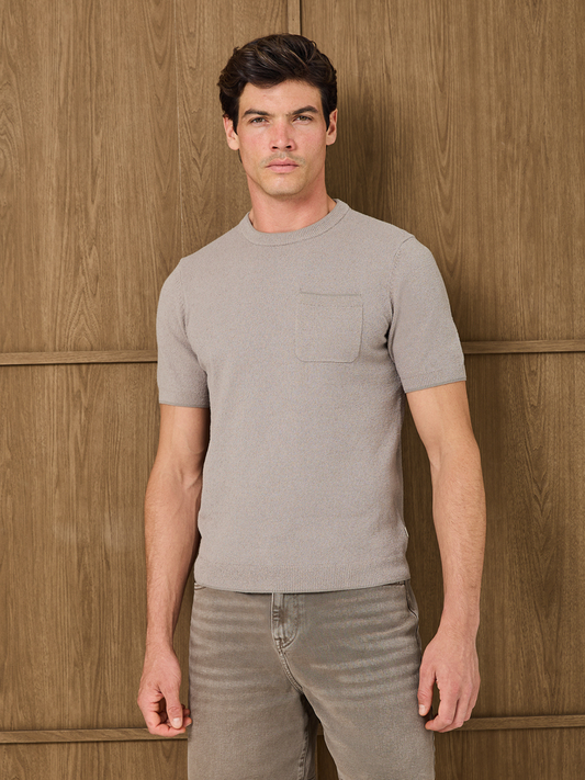 SERA BOUCLE T-SHIRT - MIST