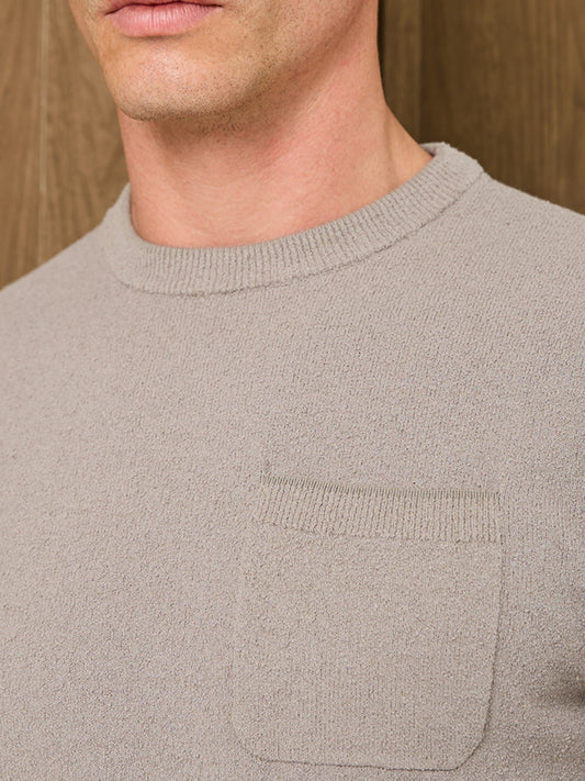 SERA BOUCLE T-SHIRT - MIST