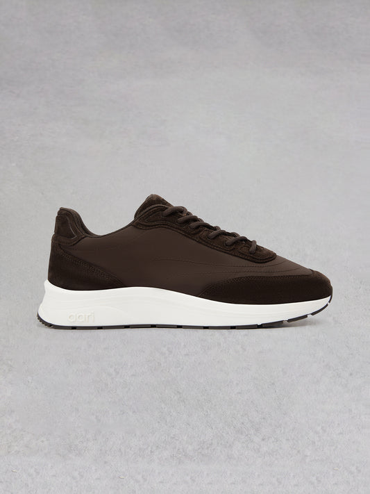 LUX-1 RACER  - DARK CHOCOLATE/WHITE