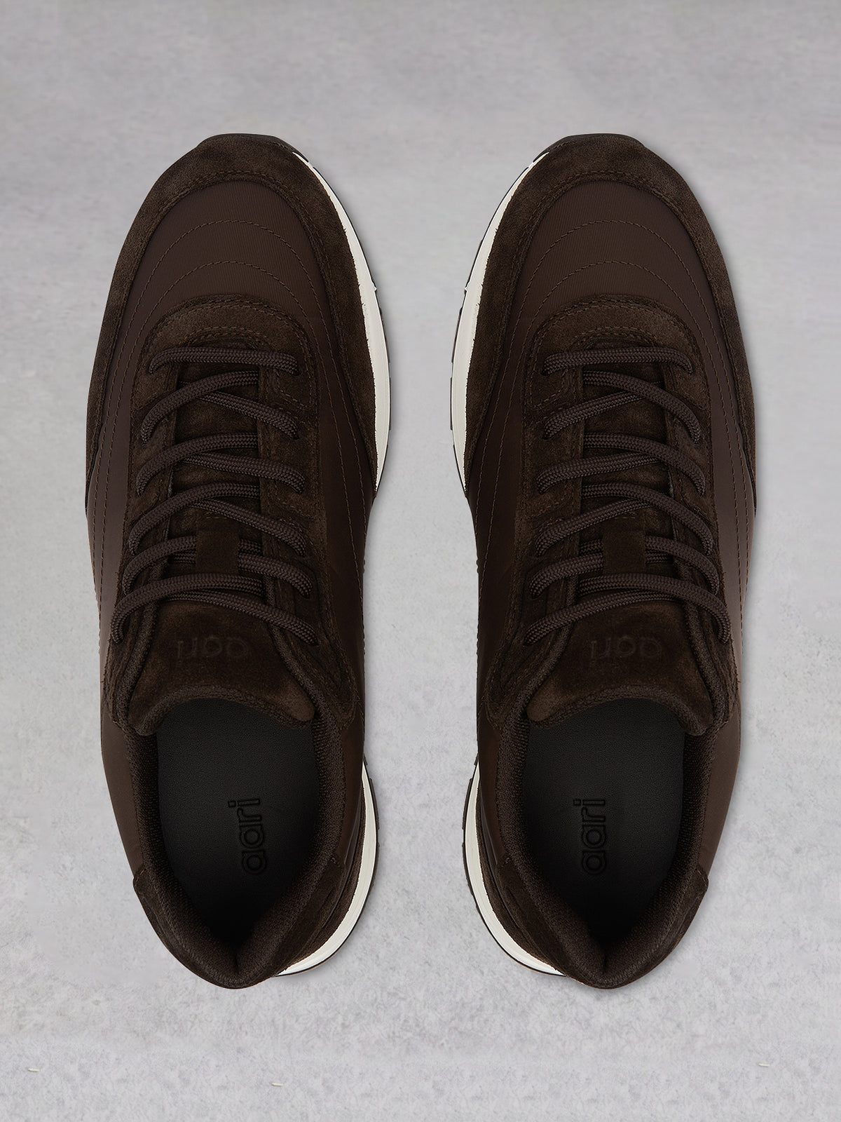 LUX-1 RACER  - DARK CHOCOLATE/WHITE