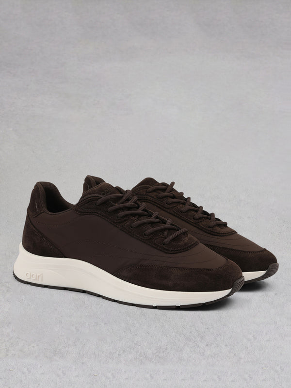 LUX-1 RACER  - DARK CHOCOLATE/WHITE