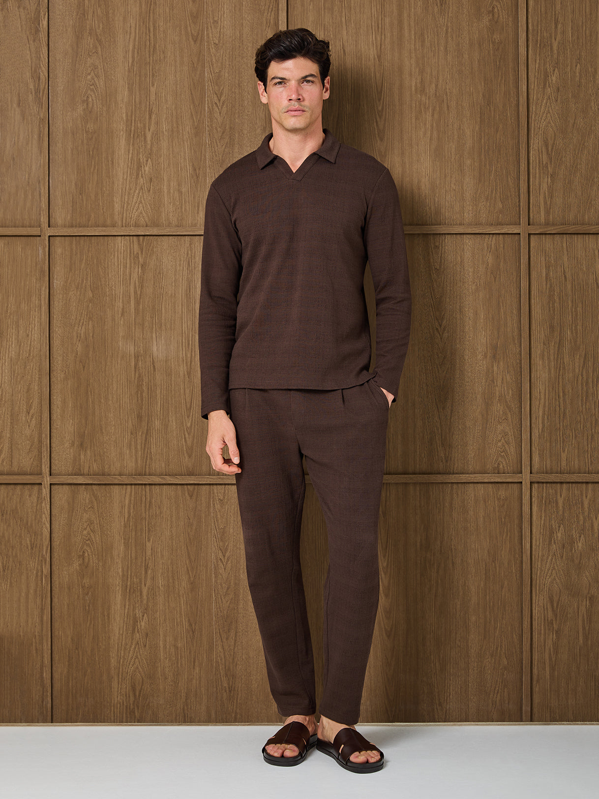 DUNE RESORT TROUSER - DARK CHOCOLATE