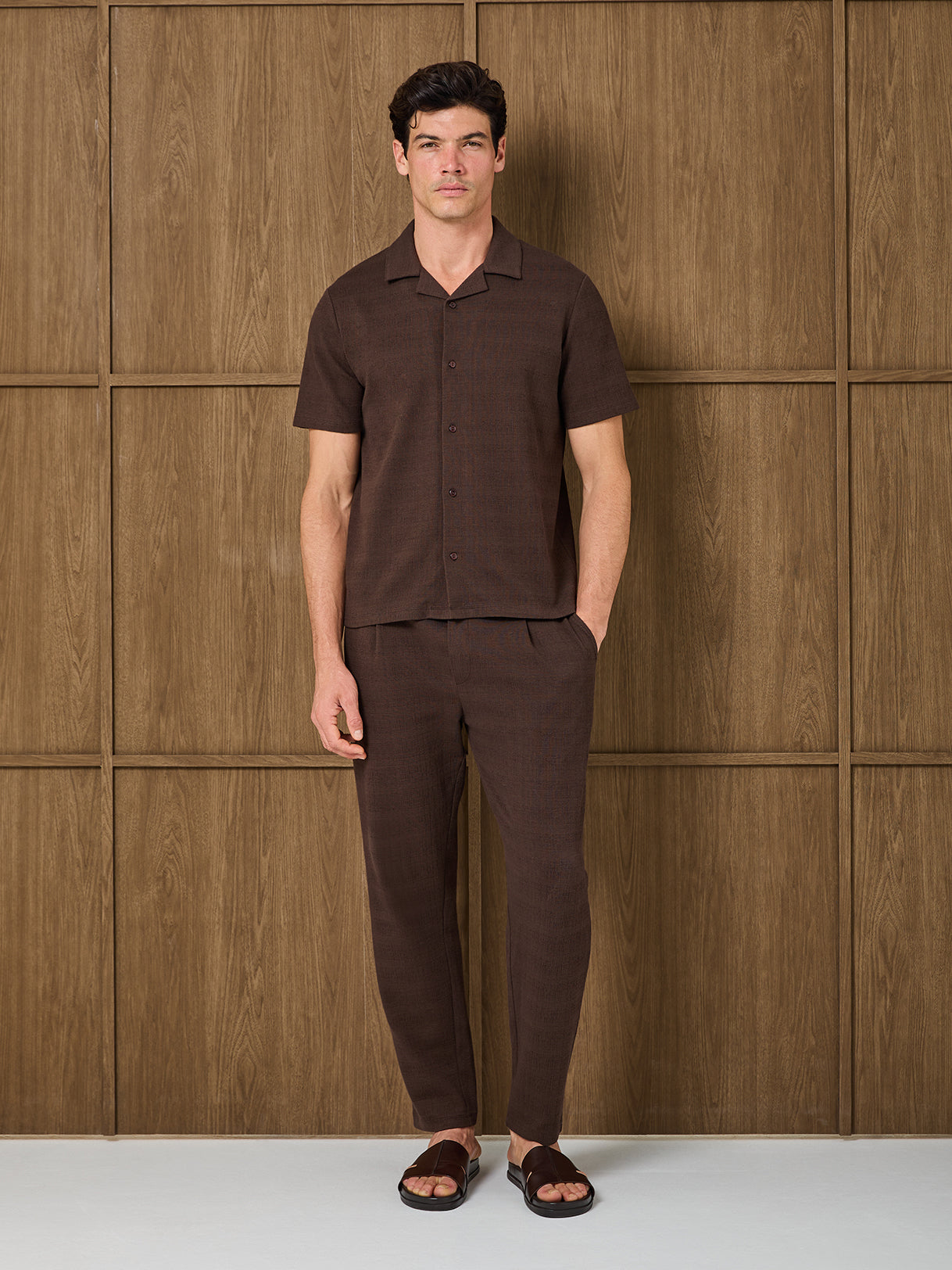 DUNE RESORT SHIRT - DARK CHOCOLATE