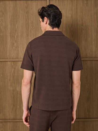 DUNE RESORT SHIRT - DARK CHOCOLATE