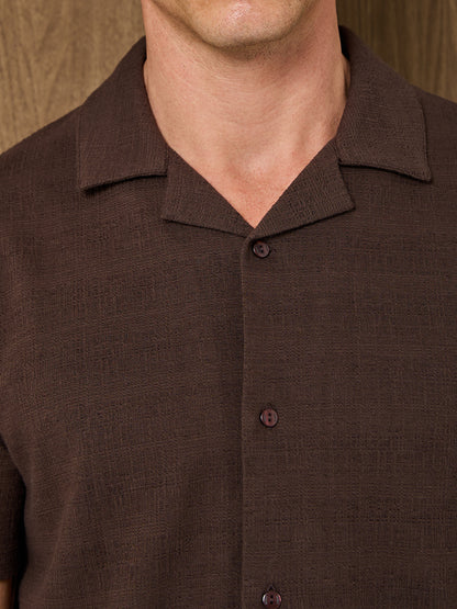 DUNE RESORT SHIRT - DARK CHOCOLATE
