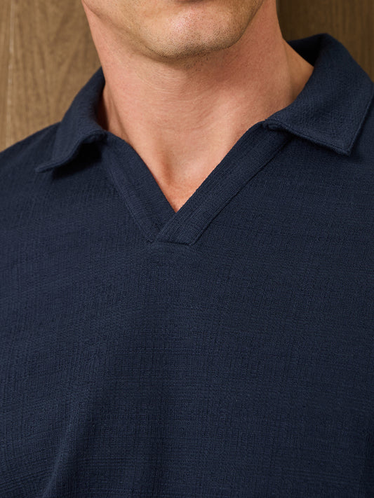 DUNE LONGSLEEVE RESORT POLO - SHADOWCORE