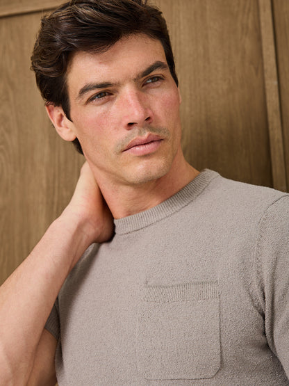 SERA BOUCLE T-SHIRT - MIST