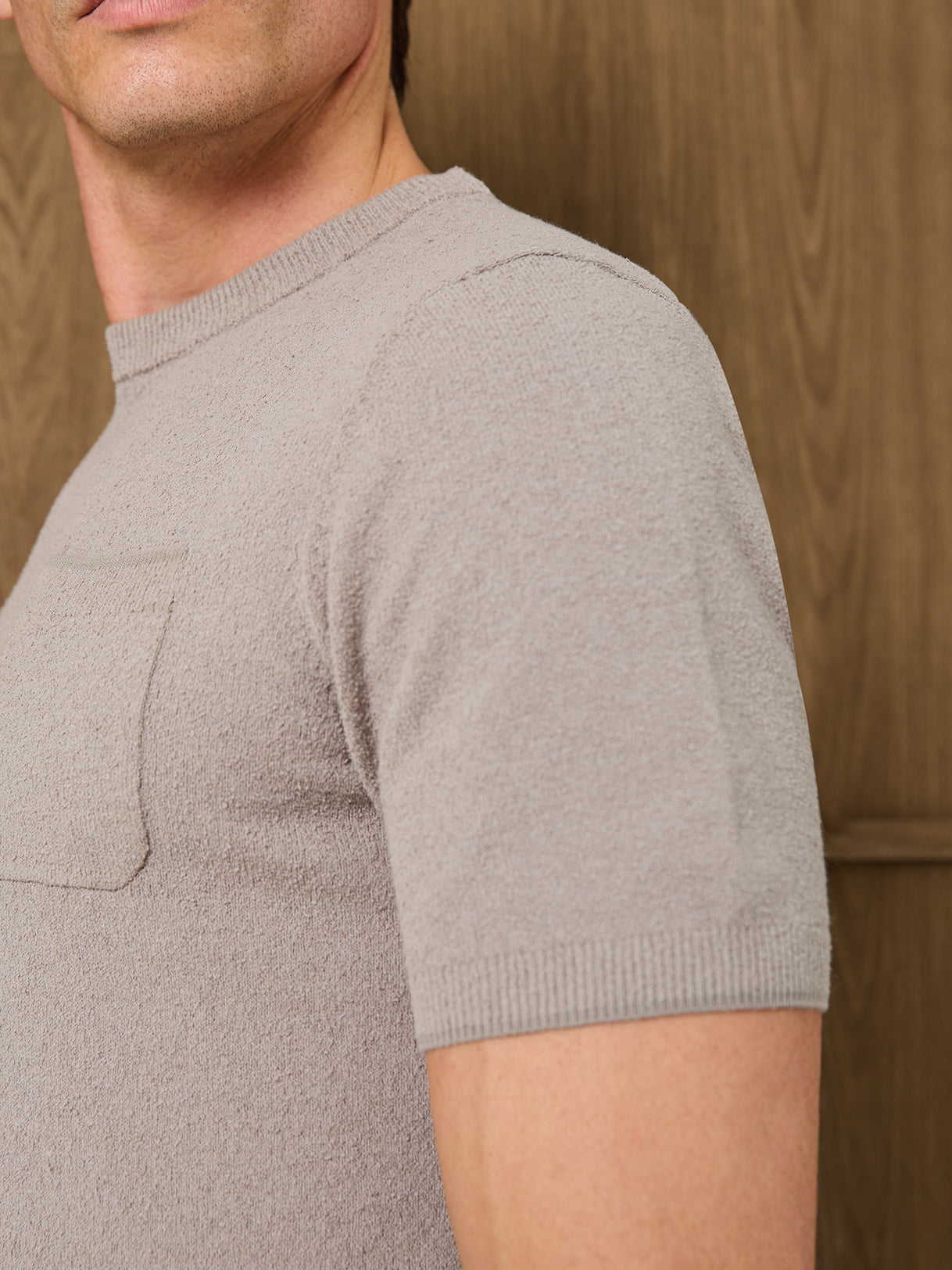 SERA BOUCLE T-SHIRT - MIST