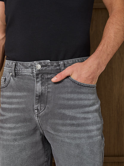 SANTI DENIM SHORT - WASHED GREY