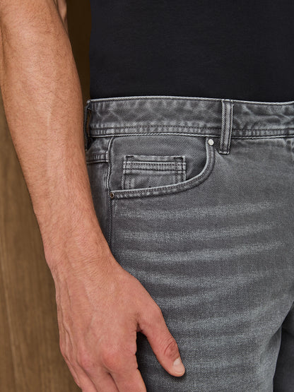 SANTI DENIM SHORT - WASHED GREY