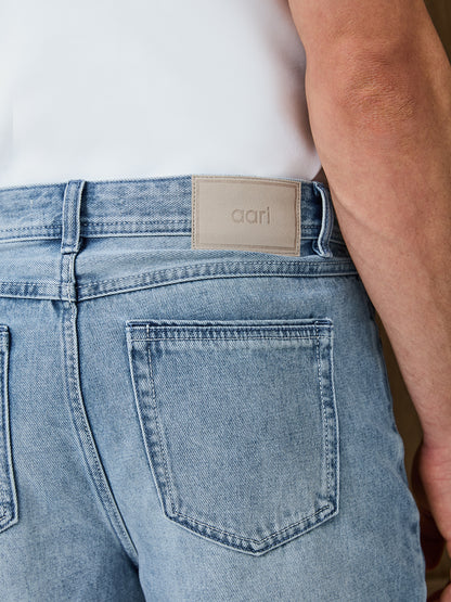 SANTI DENIM SHORT - LIGHT BLUE STONEWASH