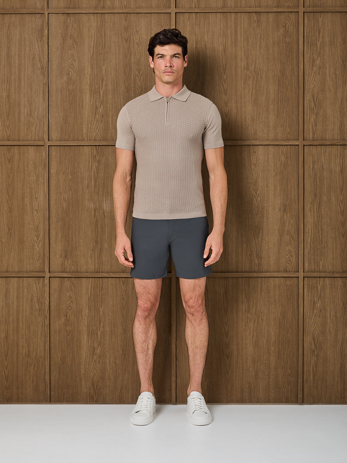 OREA KNITTED POLO - MOCHA