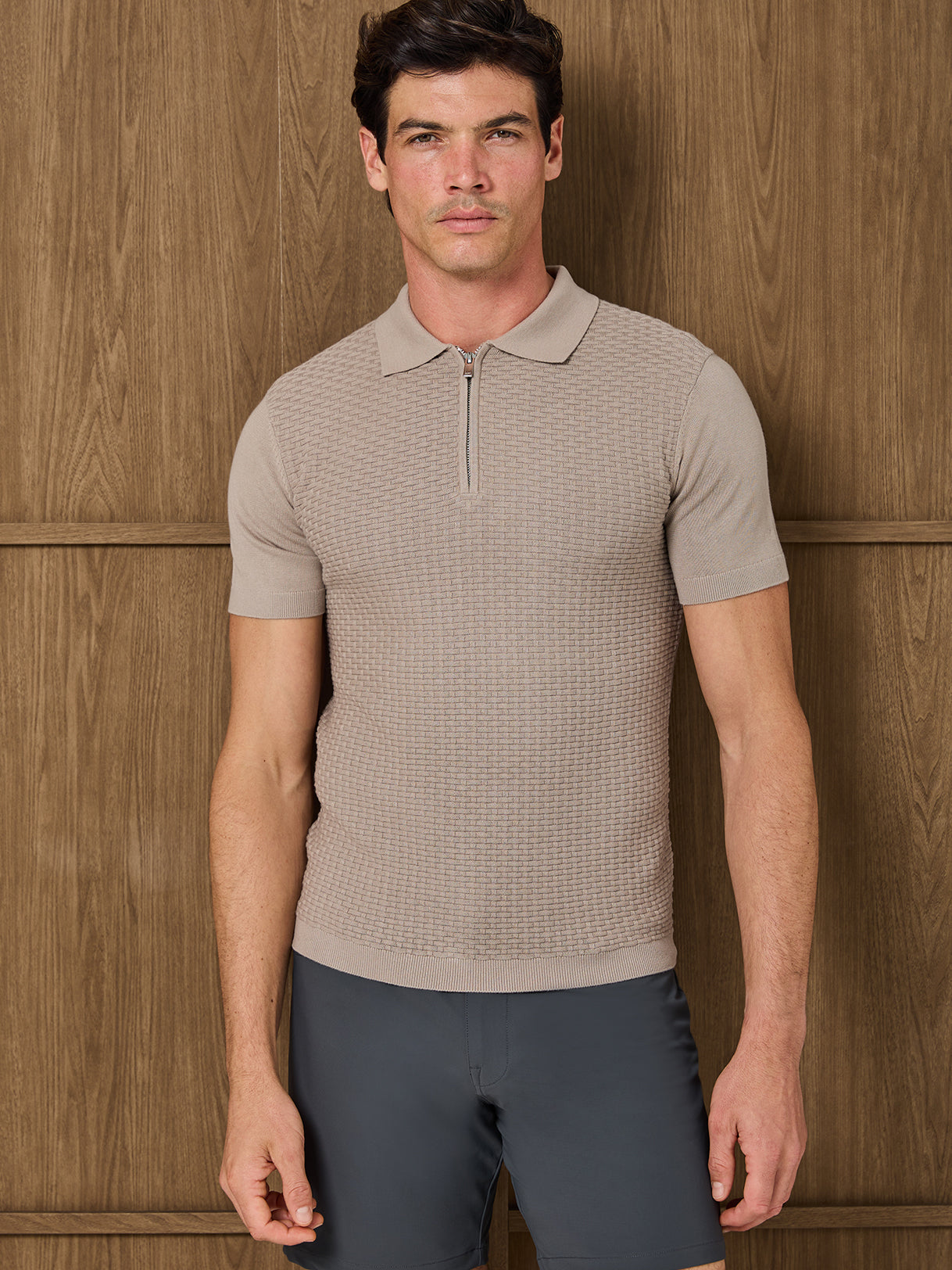 OREA KNITTED POLO - MOCHA