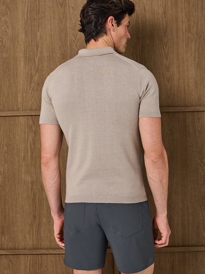 OREA KNITTED POLO - MOCHA