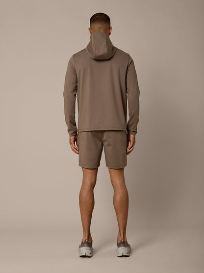 AERO LIGHTWEIGHT FULL ZIP TWINSET - MOCHA