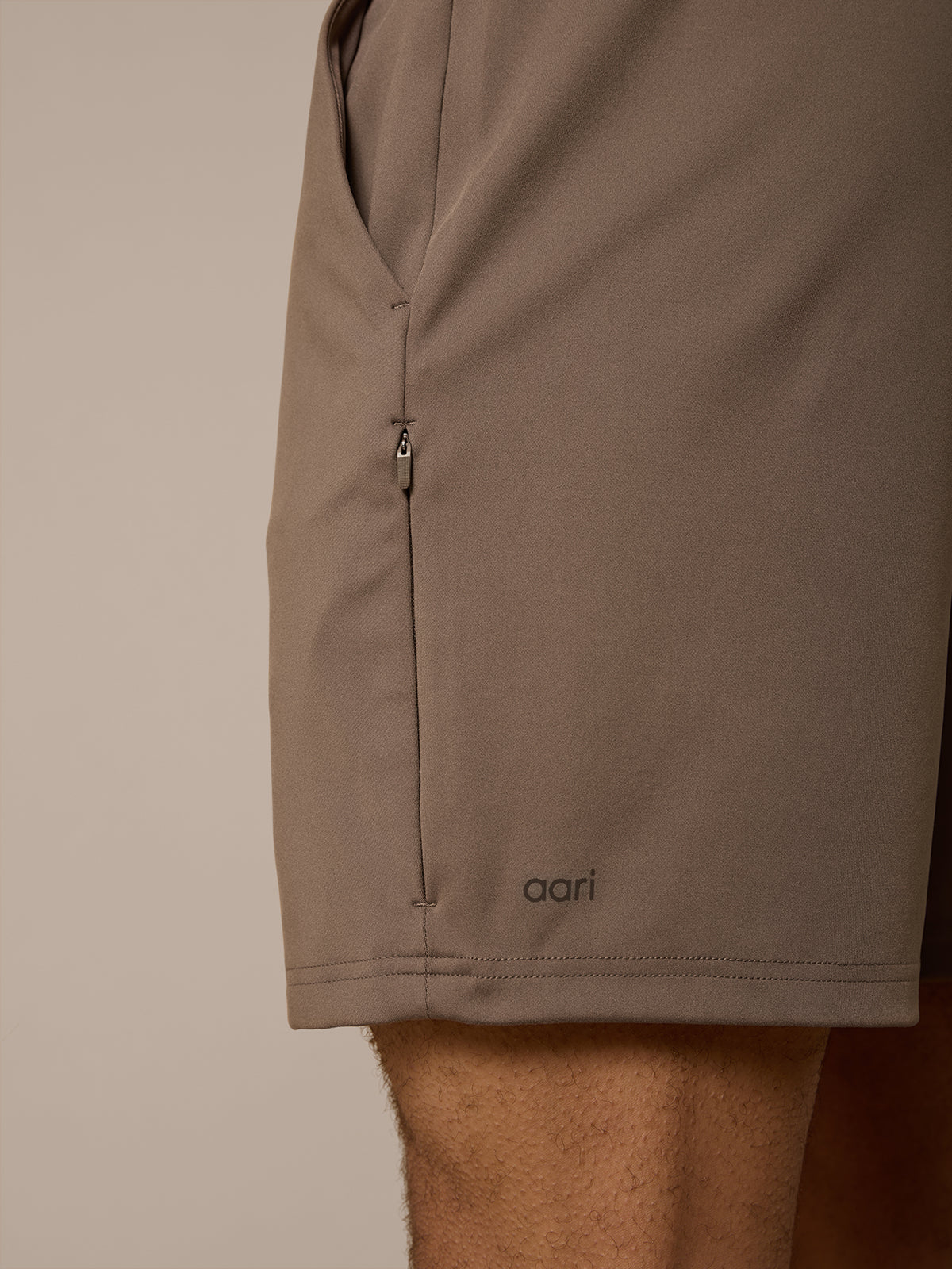 AERO LIGHTWEIGHT FULL ZIP TWINSET - MOCHA