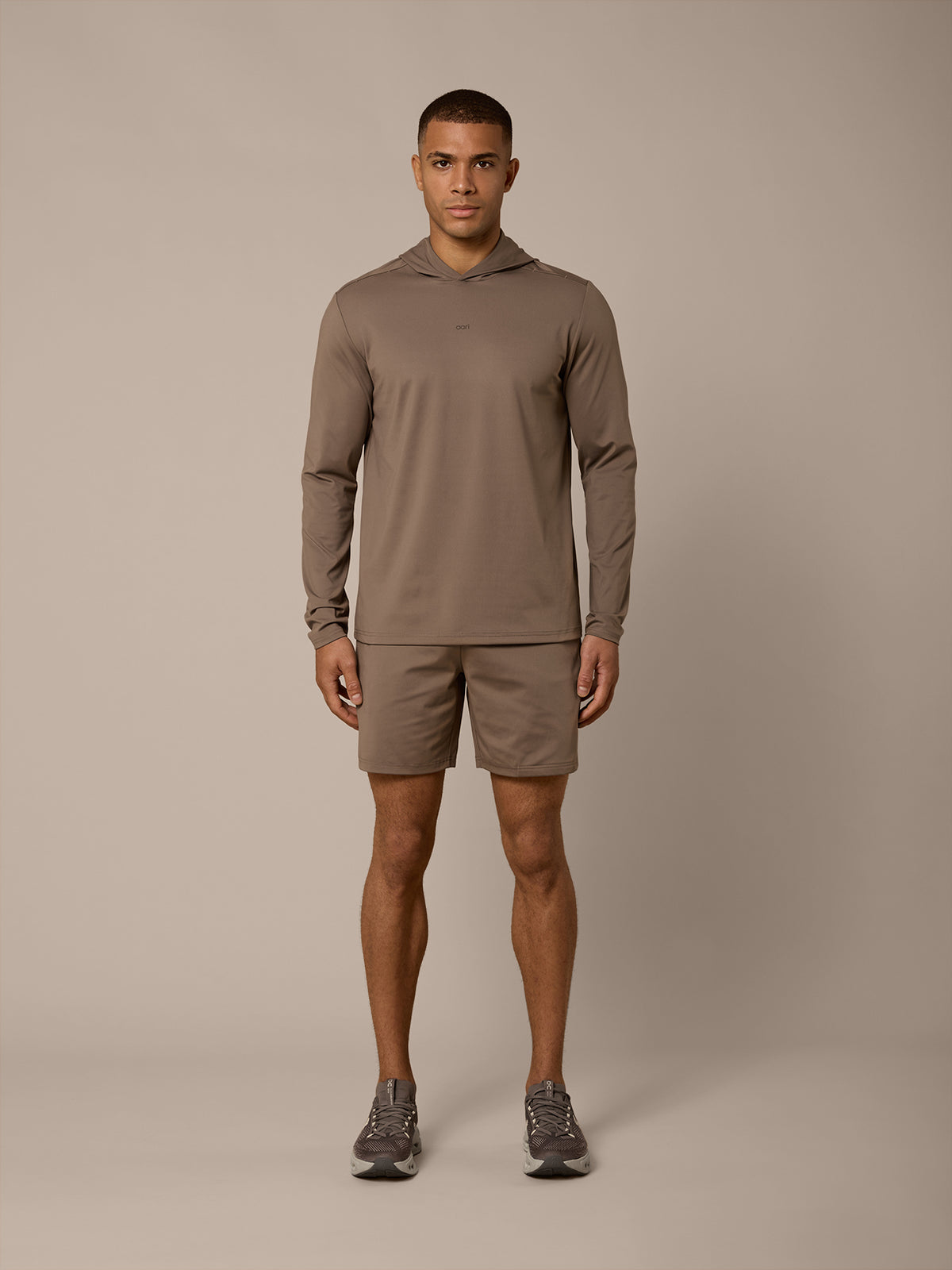 AERO LIGHTWEIGHT HOODED TWINSET - MOCHA