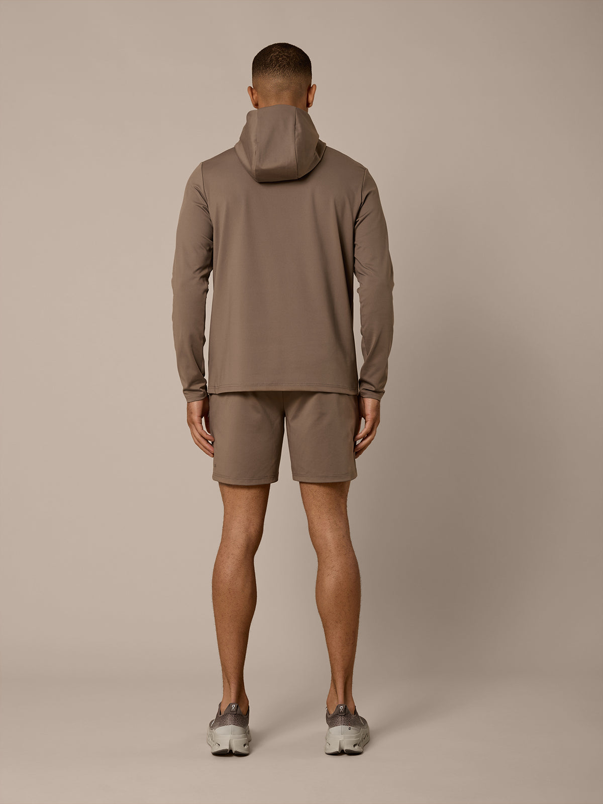 AERO LIGHTWEIGHT HOODED TWINSET - MOCHA