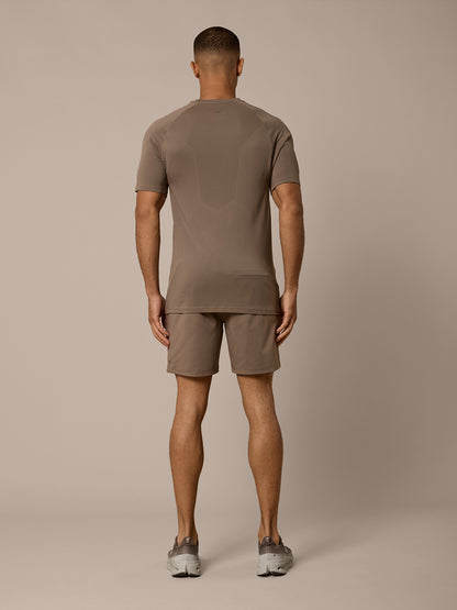 FRAME SEAMLESS T-SHIRT - MOCHA