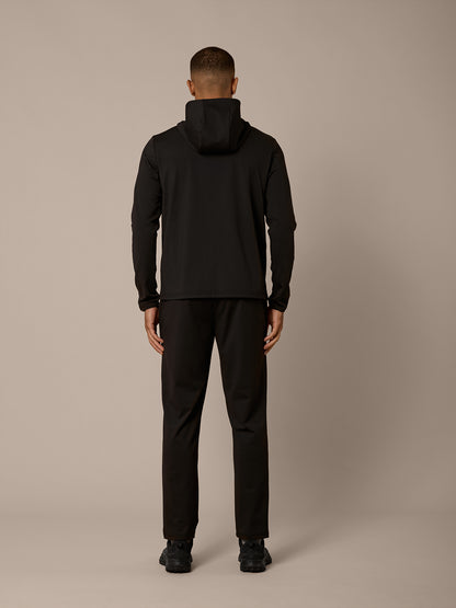AERO LIGHTWEIGHT FULL ZIP HOOD - BLACK