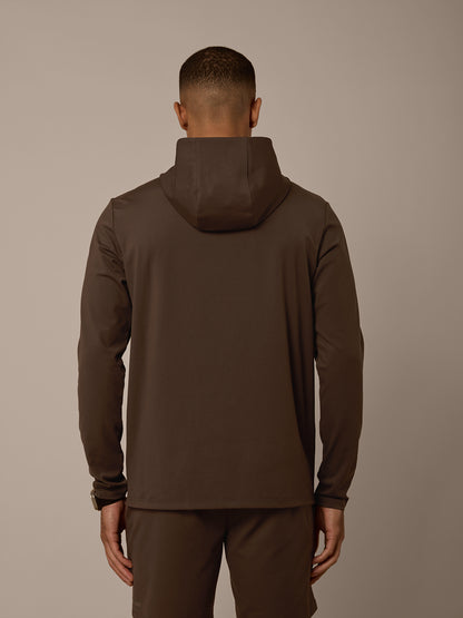 AERO LIGHTWEIGHT HOOD - DARK CHOCOLATE