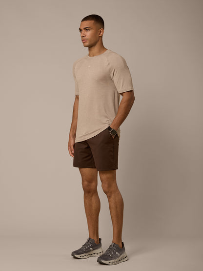 VEIL SEAMLESS TEE - MIST/CANDLELIGHT WHITE