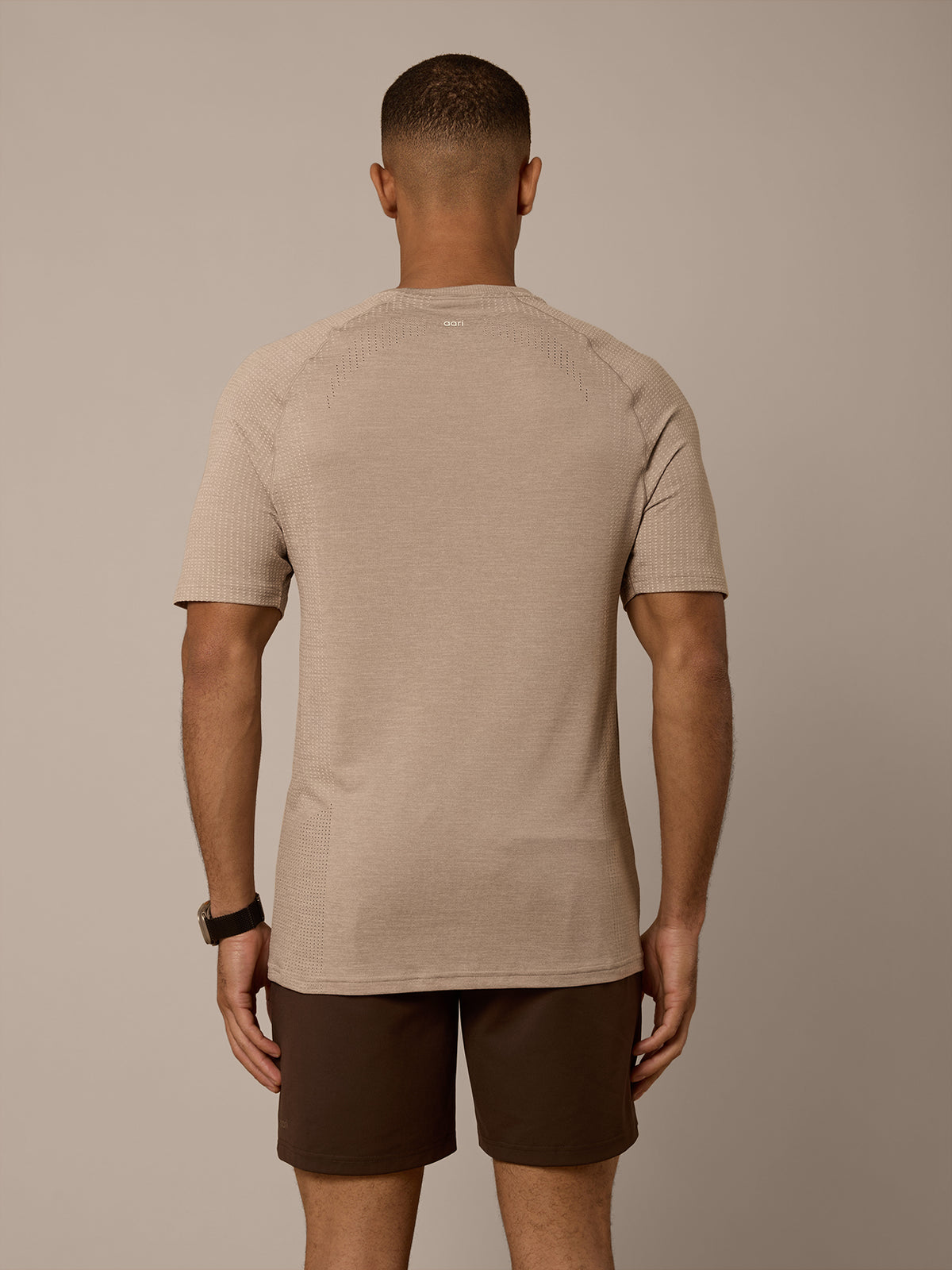 VEIL SEAMLESS TEE - MIST/CANDLELIGHT WHITE