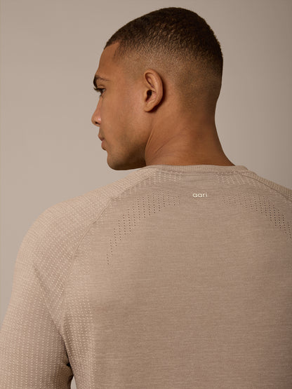 VEIL SEAMLESS TEE - MIST/CANDLELIGHT WHITE
