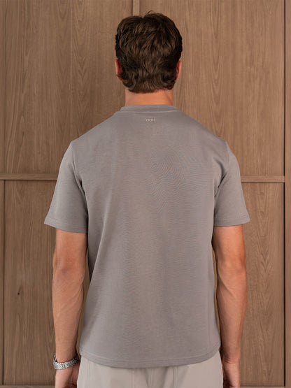 AYON POCKET T-SHIRT  - MOCHA