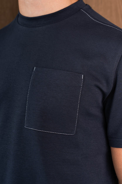 AYON POCKET T-SHIRT  - MIDNIGHT