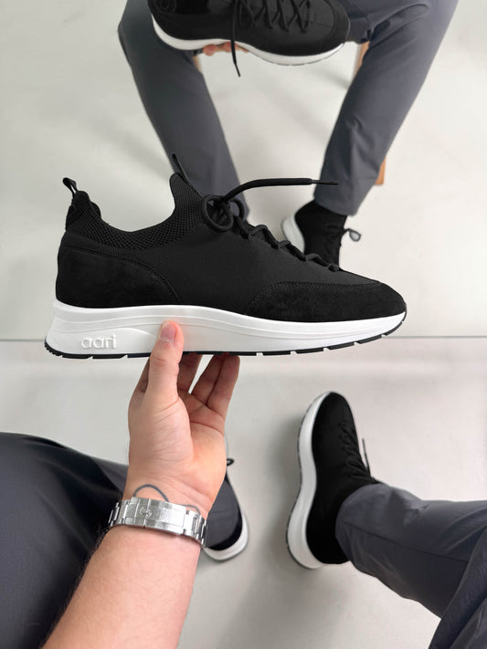 KNIT-1 RACER - BLACK/ WHITE