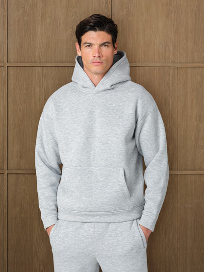 MONO HOOD - GREY HEATHER