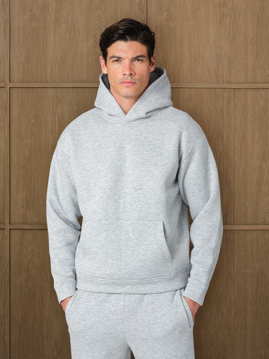 MONO HOOD - GREY HEATHER