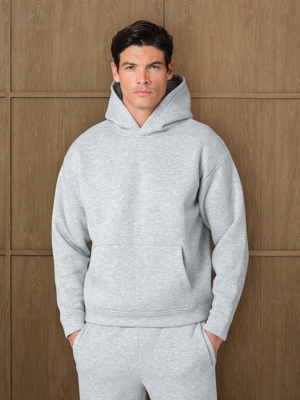 MONO HOOD  - GREY HEATHER