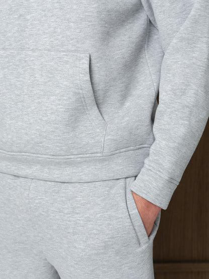 MONO HOOD - GREY HEATHER