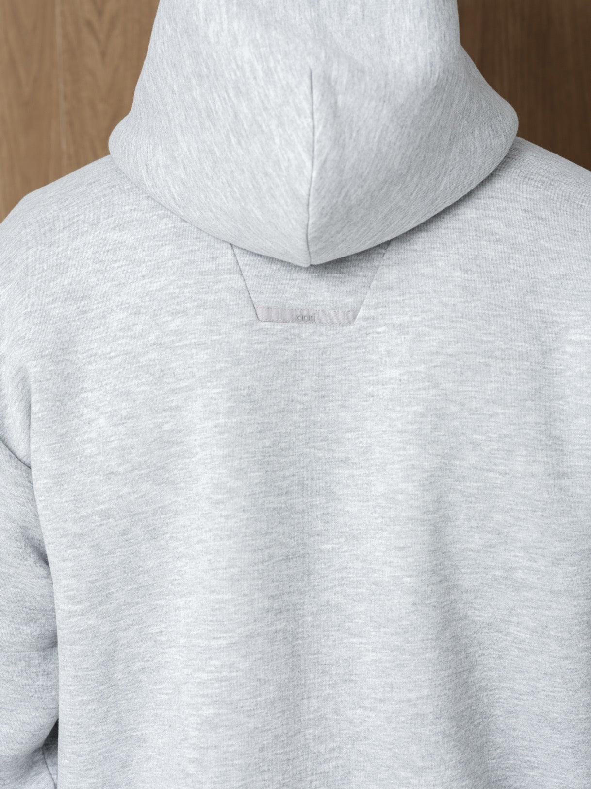 MONO HOOD - GREY HEATHER