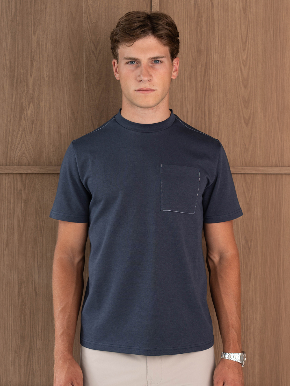 AYON POCKET T-SHIRT  - MIDNIGHT