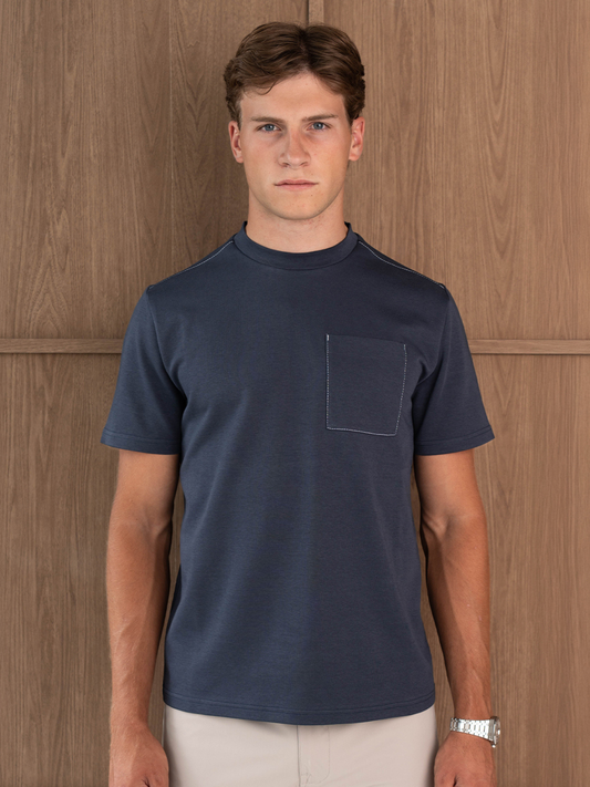 AYON POCKET T-SHIRT  - MIDNIGHT