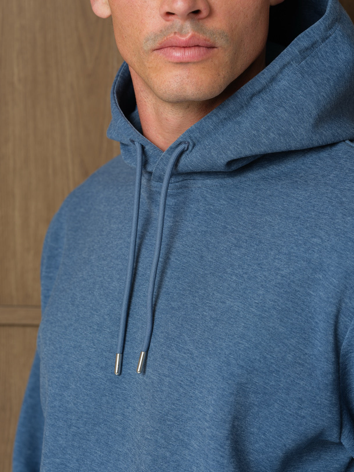 VERTU INTERLOCK HOOD - COAST MELANGE