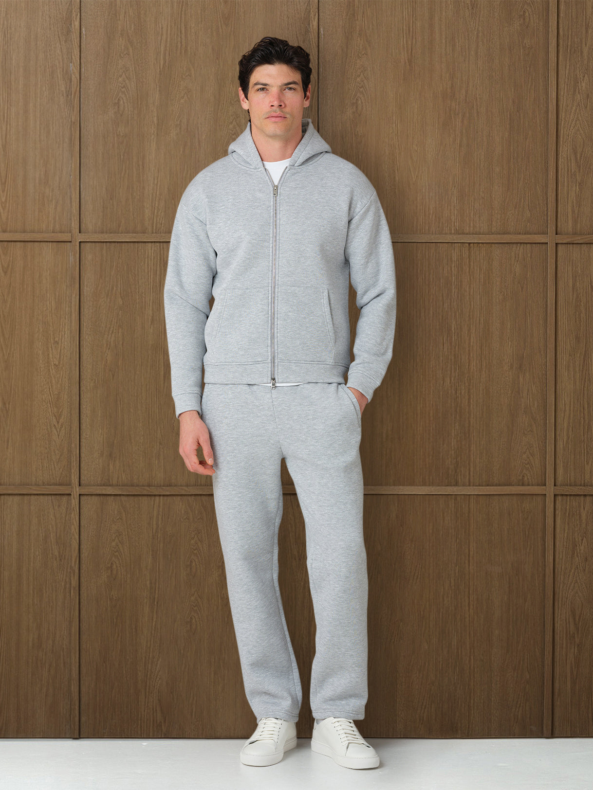 MONO FLEECE PANT  - GREY HEATHER