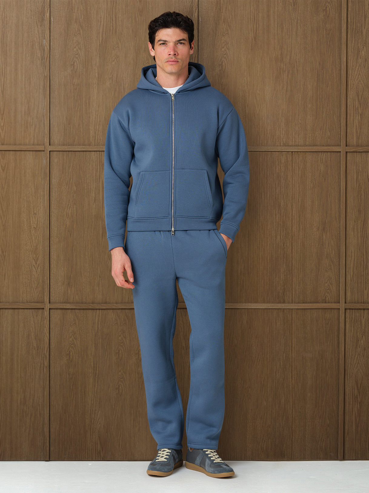 MONO FLEECE PANT  - COAST BLUE