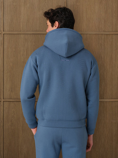 MONO FULL ZIP HOOD - COAST BLUE