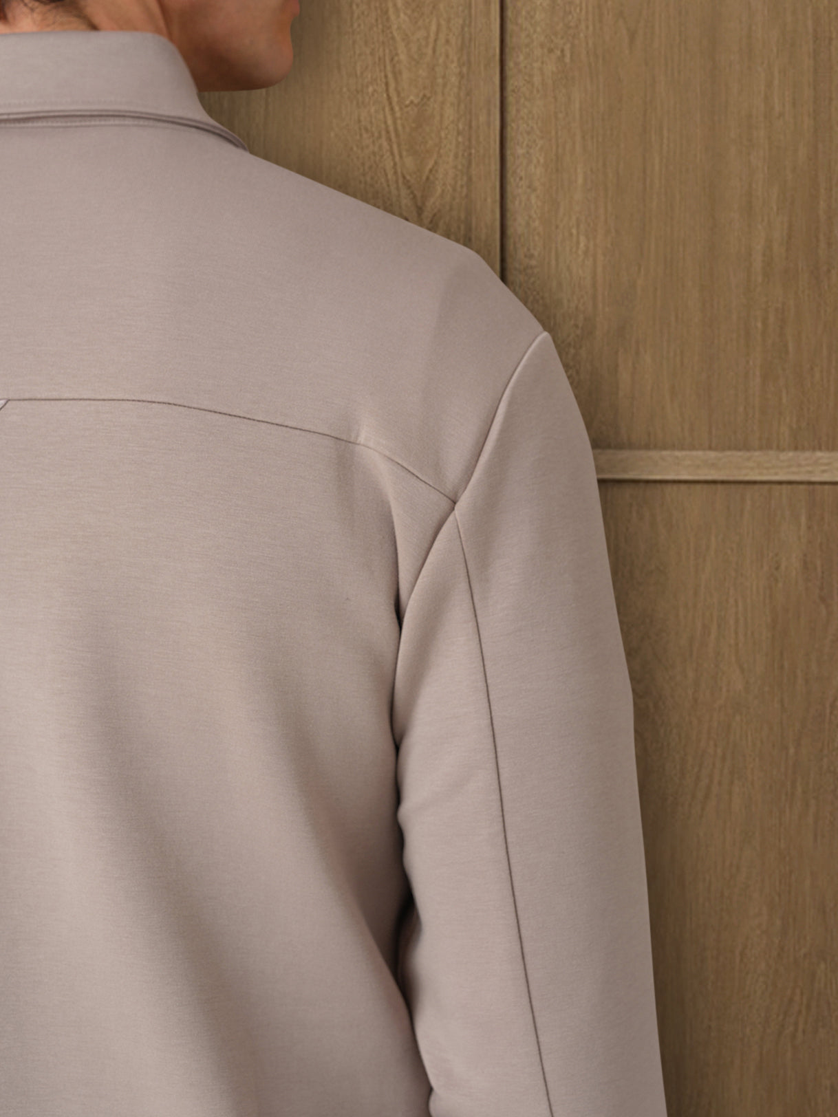 VERTU INTERLOCK JACKET - MIST HEATHER