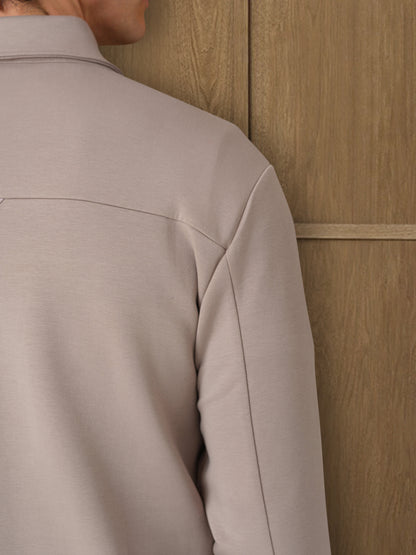 VERTU INTERLOCK JACKET - MIST HEATHER