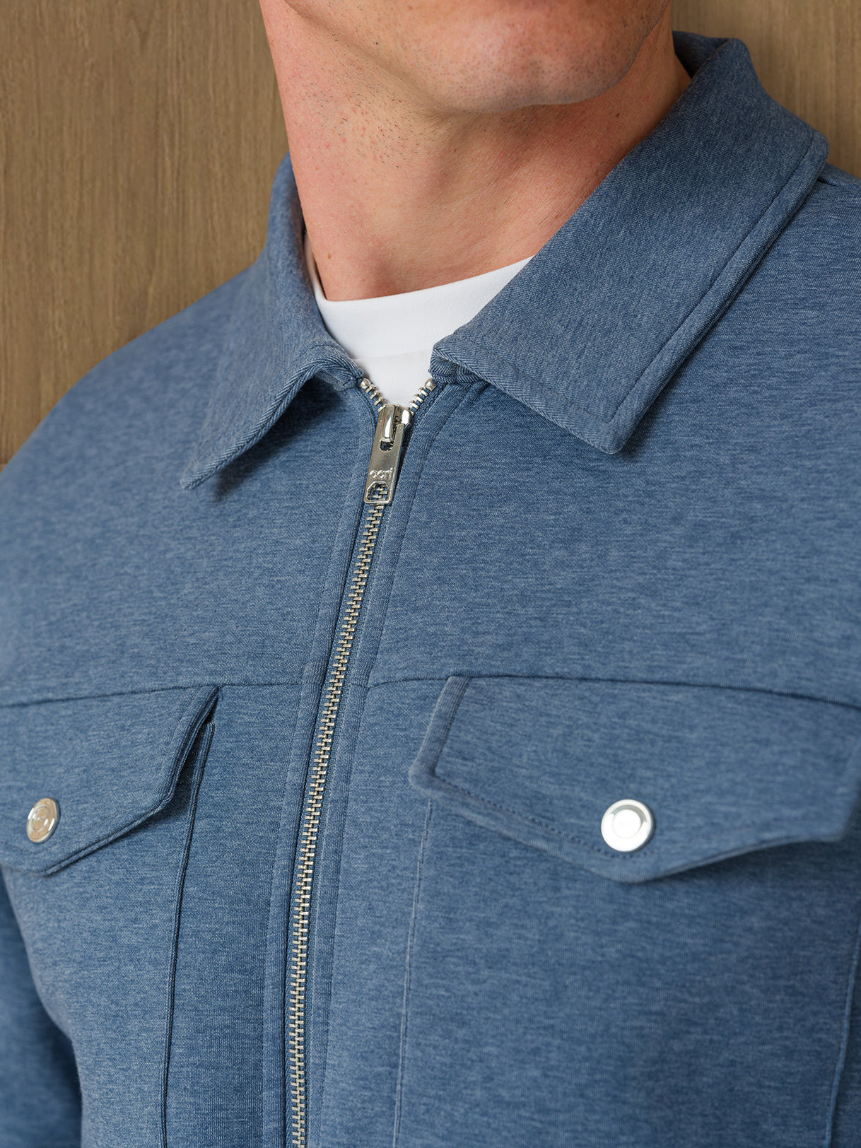 VERTU INTERLOCK JACKET - COAST MELANGE