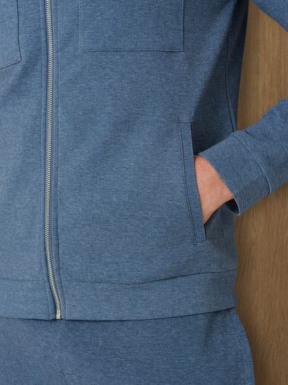 VERTU INTERLOCK JACKET - COAST MELANGE