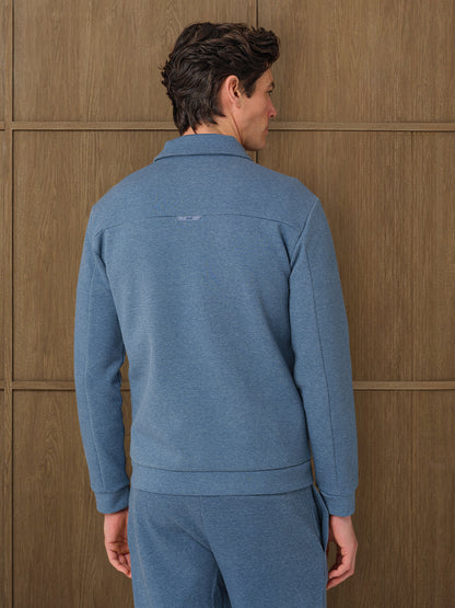 VERTU INTERLOCK JACKET - COAST MELANGE