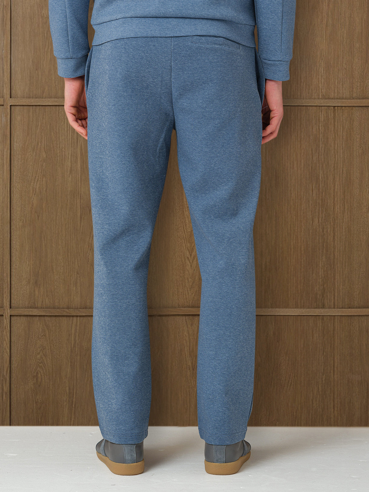 VERTU INTERLOCK PANT  - COAST MELANGE