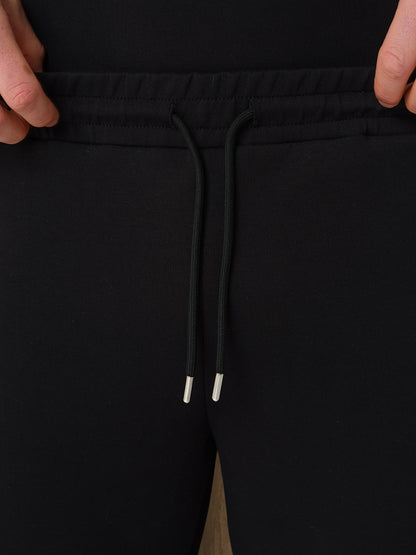 VERTU INTERLOCK PANT  - BLACK